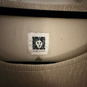 Anne Klein Metallic Gold Dress